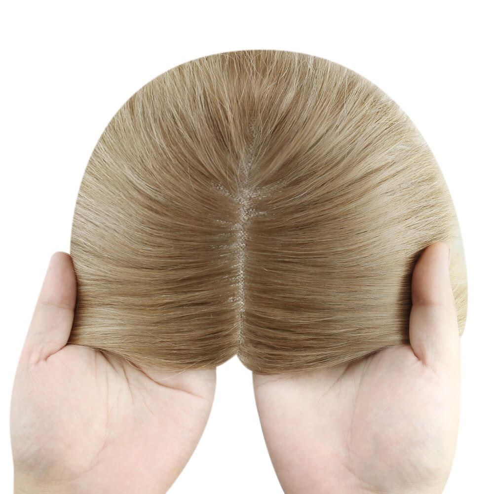 3*5inch Wigs Hair Piece Hair Toppers For Women Ombre Brown to Blonde