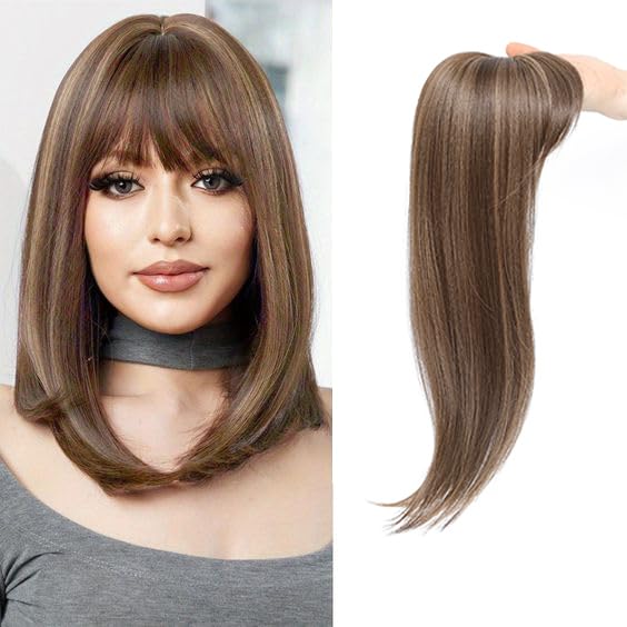 Hair Toppers for Women with Bang Hair Clip with Thinning Hair Wigs Hair Piece