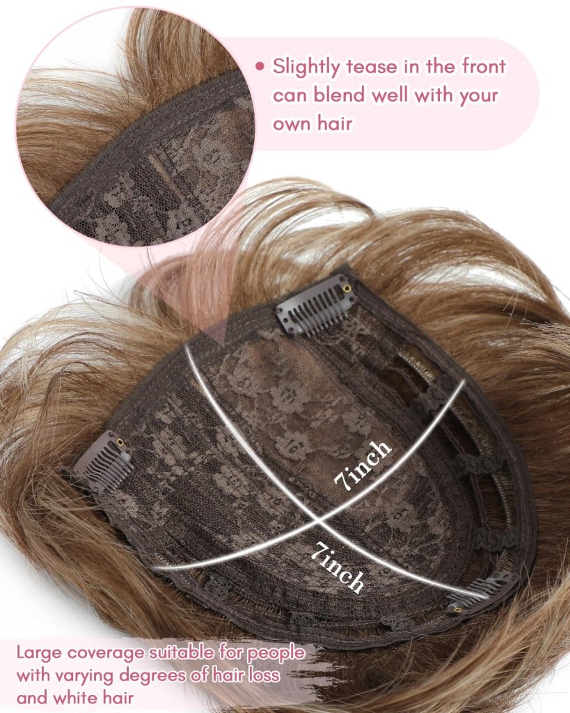 Hair Topper Short Pixie Cut Pieces for Women with Thinning Human Hair Wigs