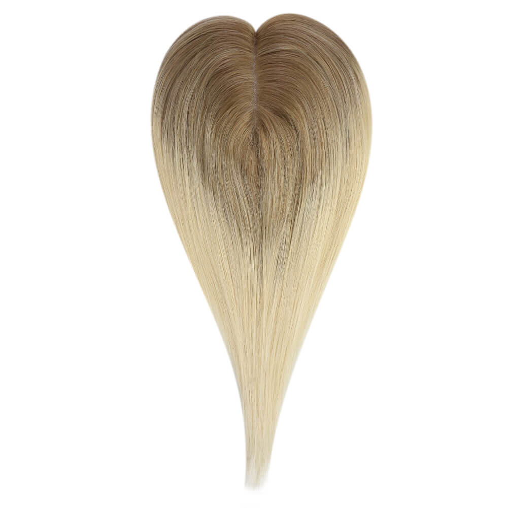 3*5inch Wigs Hair Piece Hair Toppers For Women Ombre Brown to Blonde