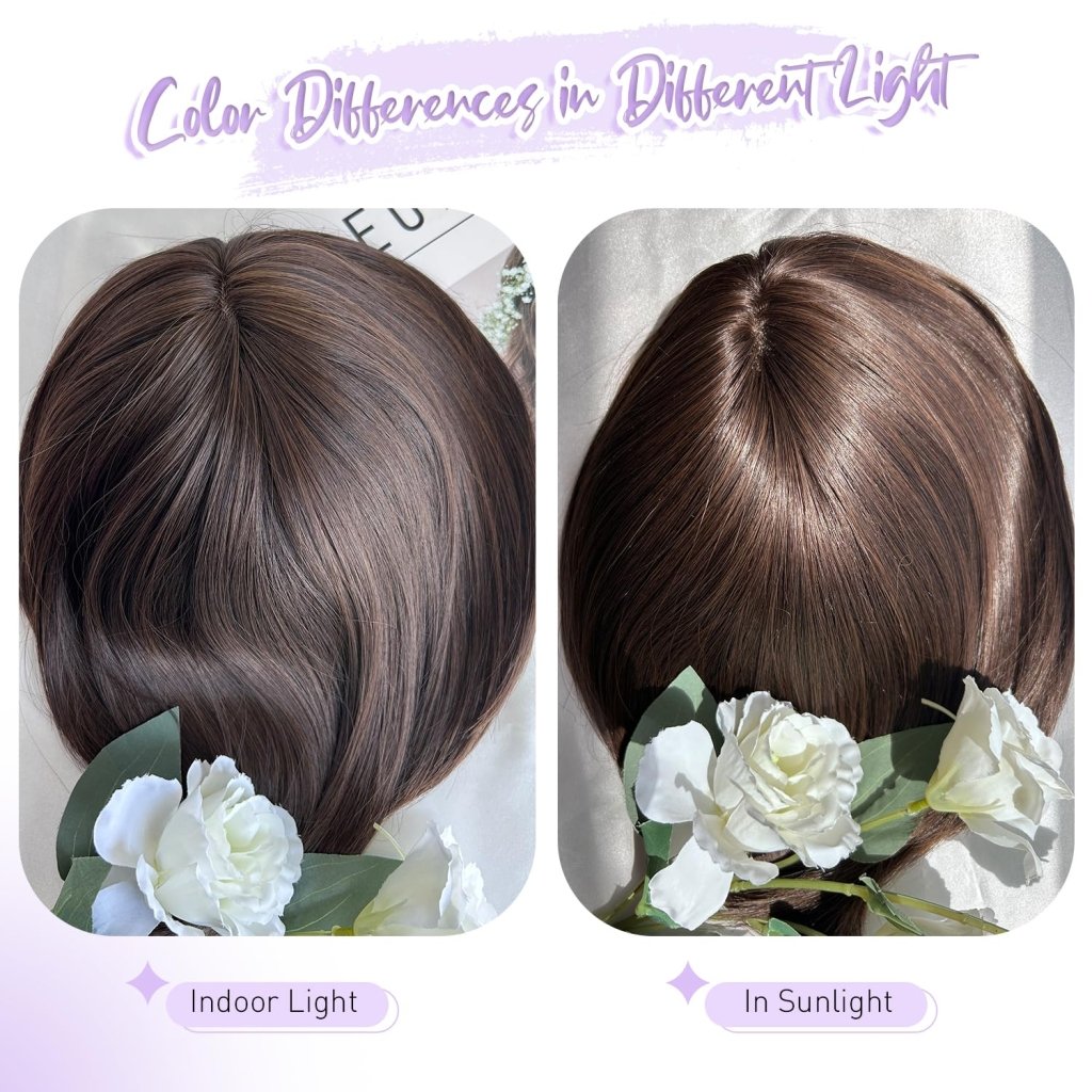 Wigs Hair Topper for Women Short Bob Hair Pieces for Women with Thinning Hair