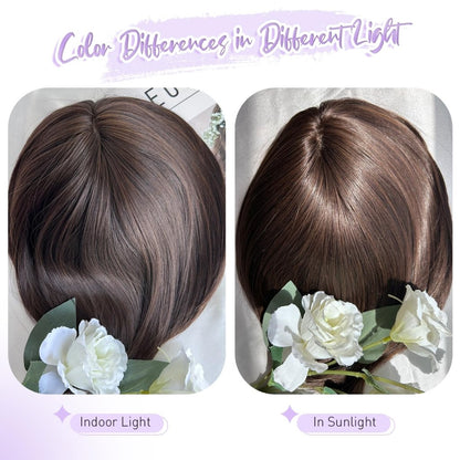 Wigs Hair Topper for Women Short Bob Hair Pieces for Women with Thinning Hair