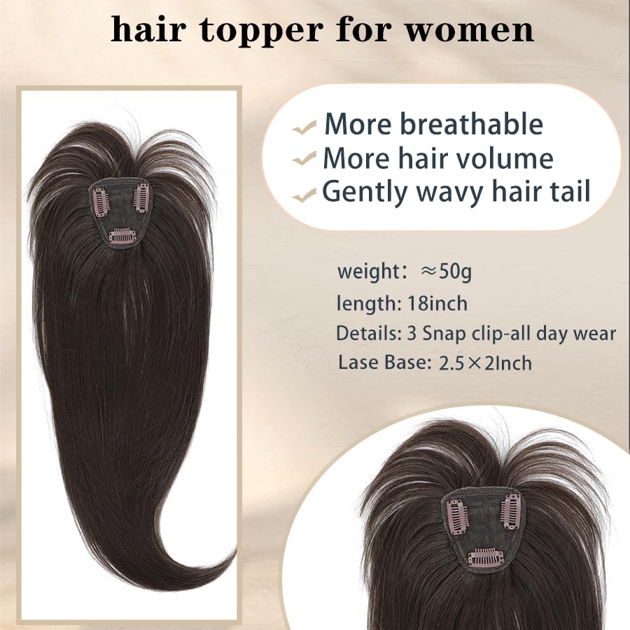 Hair Toppers for Women with Bang Hair Clip with Thinning Hair Wigs Hair Piece