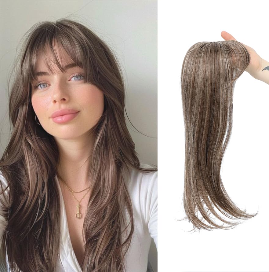 Hair Toppers for Women with Bang Hair Clip with Thinning Hair Wigs Hair Piece