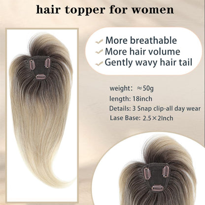 Hair Toppers for Women with Bang Hair Clip with Thinning Hair Wigs Hair Piece