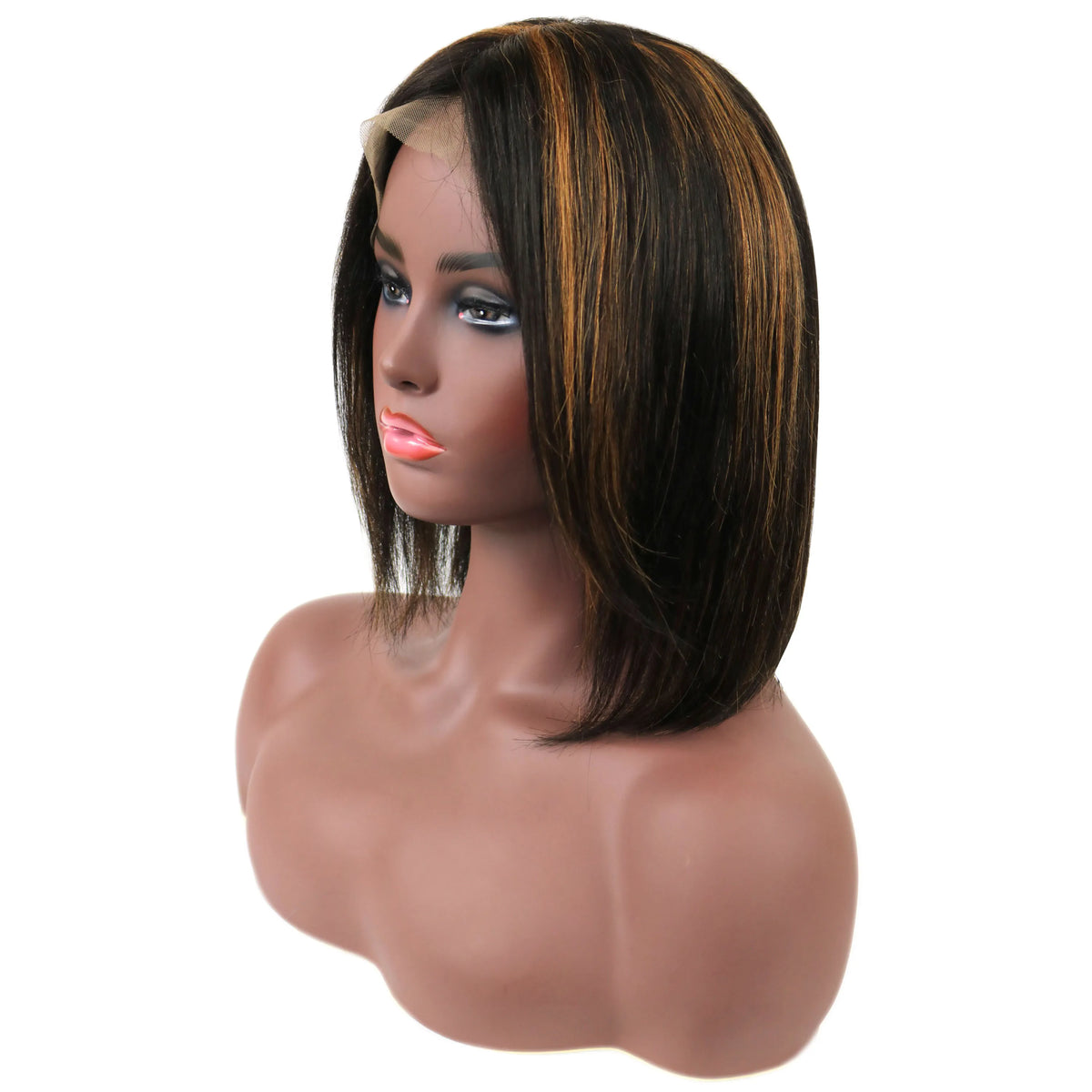 Gabrielle Union Medium Straight Lace Front Human Hair Wig 14 Inches