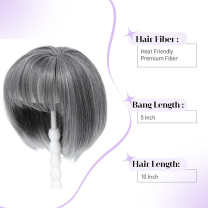 Wigs Hair Topper for Women Short Bob Hair Pieces for Women with Thinning Hair