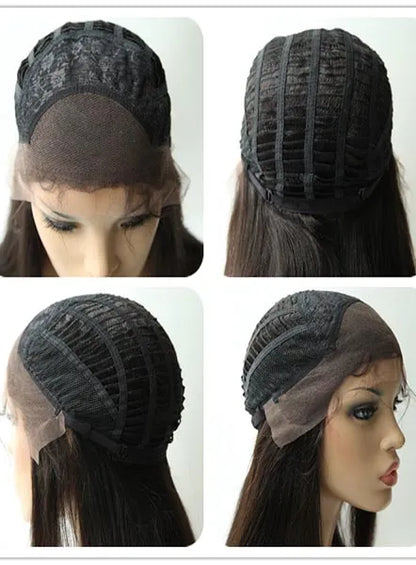 Bob Hairstyle Natural Wave Lace Front Human Hair Wigs 12 Inches