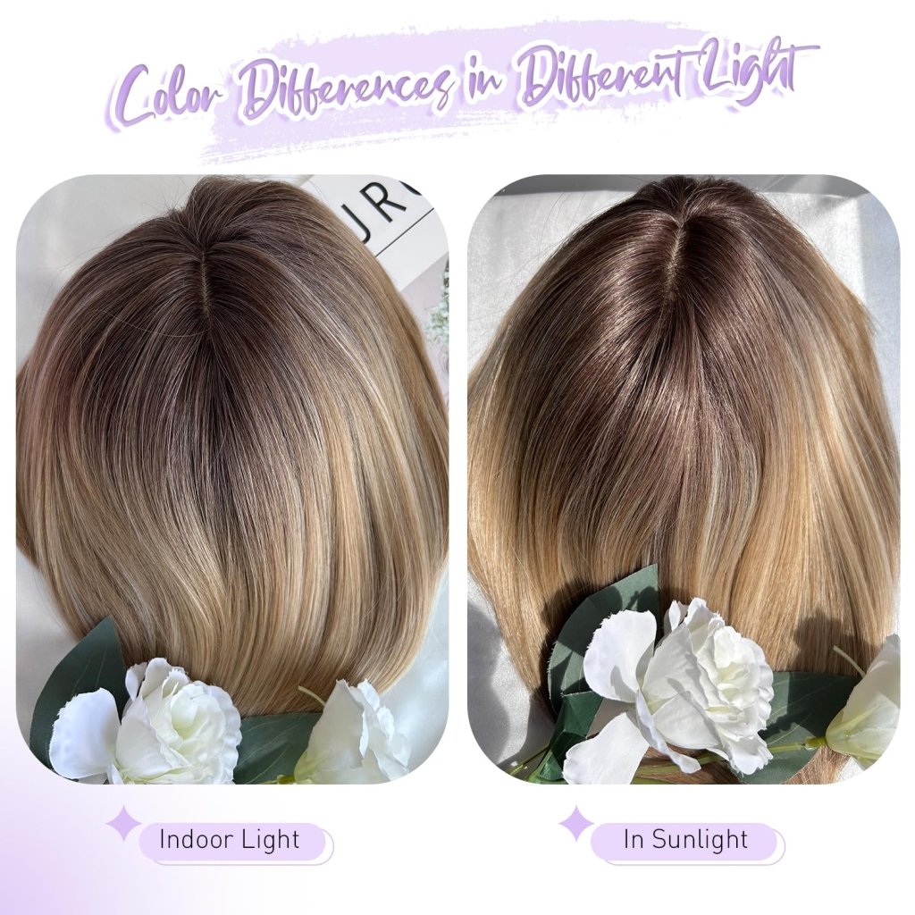 Wigs Hair Topper for Women Short Bob Hair Pieces for Women with Thinning Hair