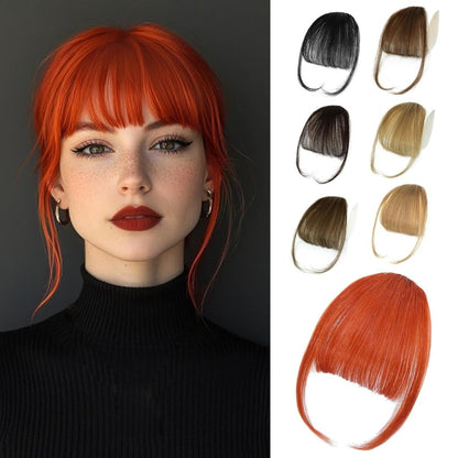 Hair Piece Clip in Bangs Human Hair 360° Cover Wipsy Bangs Hair Toppers for Women