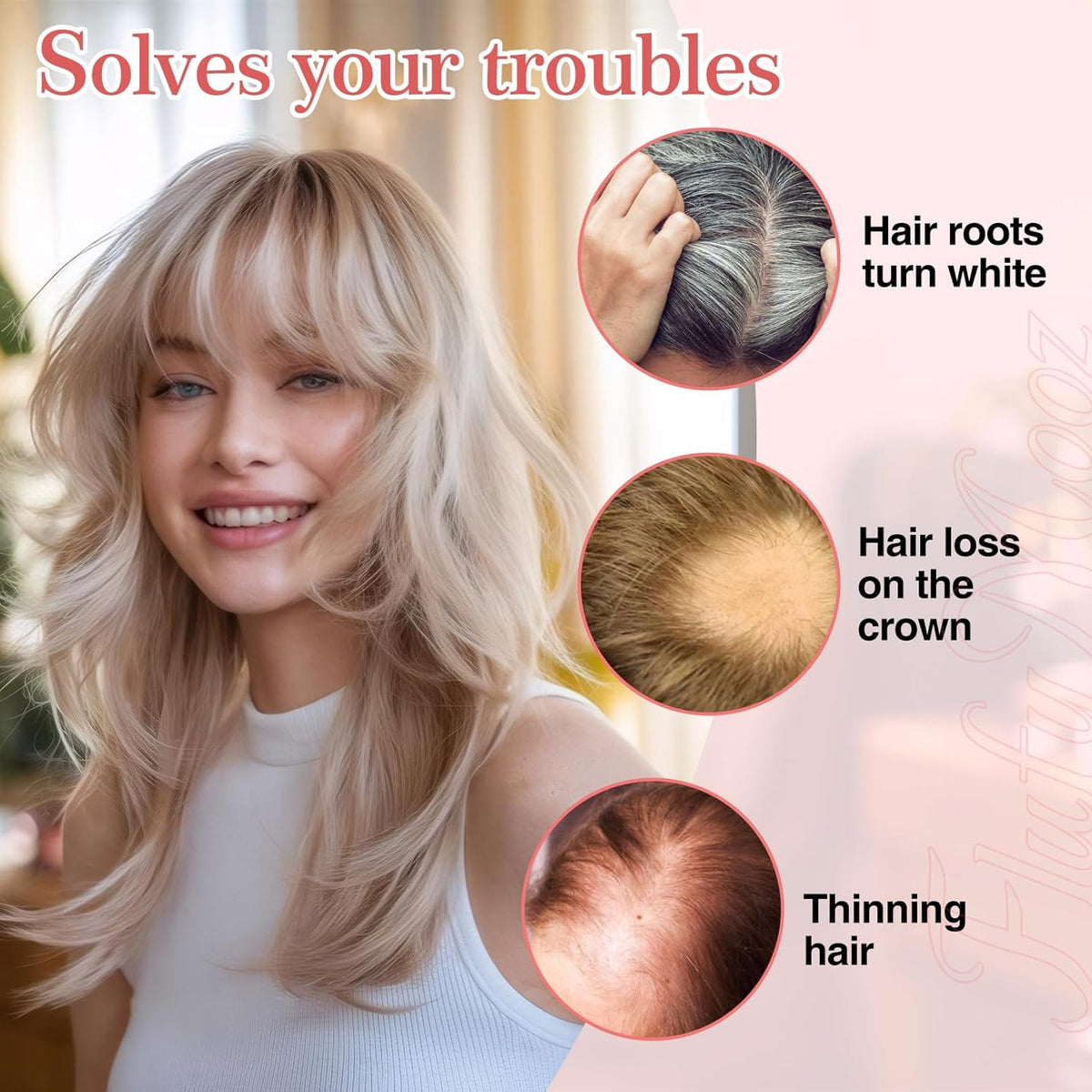 Real Human Hair Toppers for women 10 Inch Clip in Bangs for Thinning Hai Cover Hair Pieces