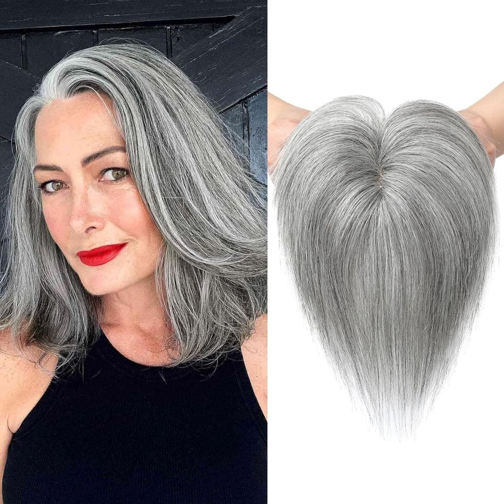 Human Hair wigs Pieces 6 Inch Hair Toppers Top Hair Extensions