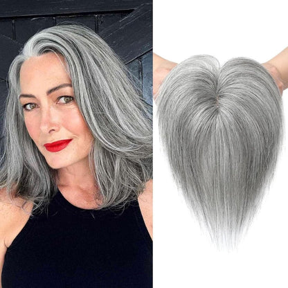 Human Hair wigs Pieces 6 Inch Hair Toppers Top Hair Extensions