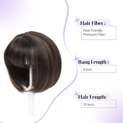 Wigs Hair Topper for Women Short Bob Hair Pieces for Women with Thinning Hair