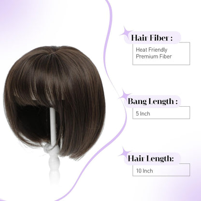 Wigs Hair Topper for Women Short Bob Hair Pieces for Women with Thinning Hair