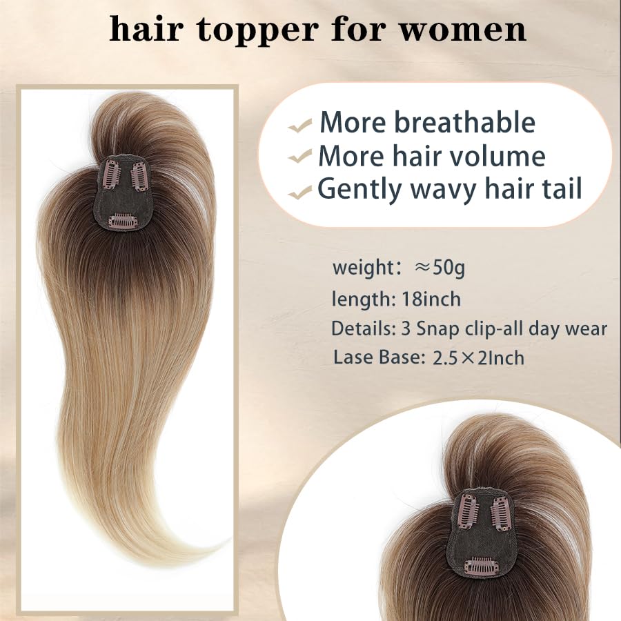 Hair Toppers for Women with Bang Hair Clip with Thinning Hair Wigs Hair Piece