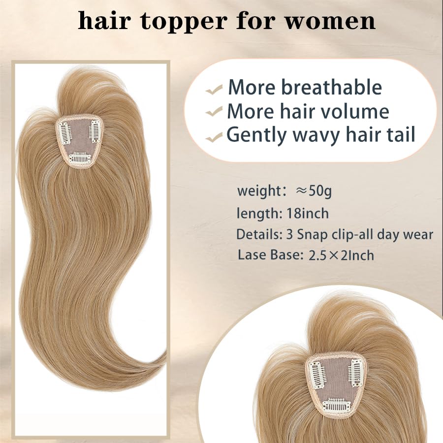 Hair Toppers for Women with Bang Hair Clip with Thinning Hair Wigs Hair Piece