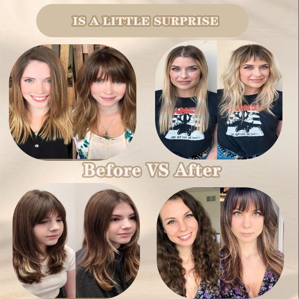 Hair Toppers for Women with Bang Hair Clip with Thinning Hair Wigs Hair Piece