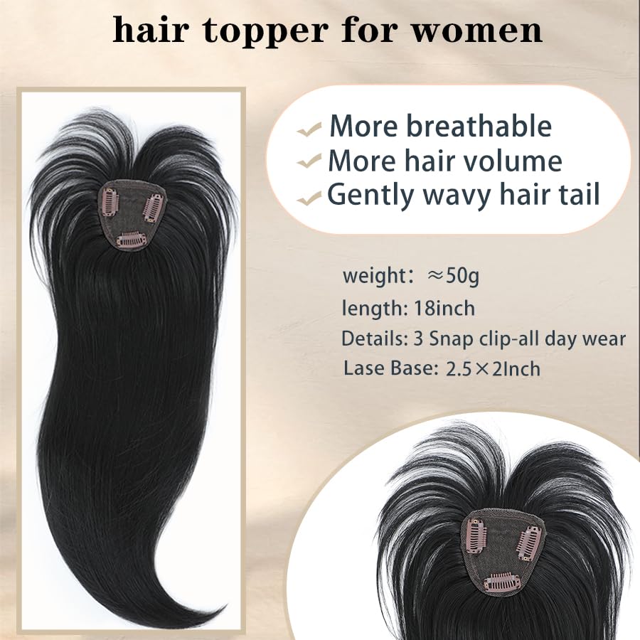Hair Toppers for Women with Bang Hair Clip with Thinning Hair Wigs Hair Piece