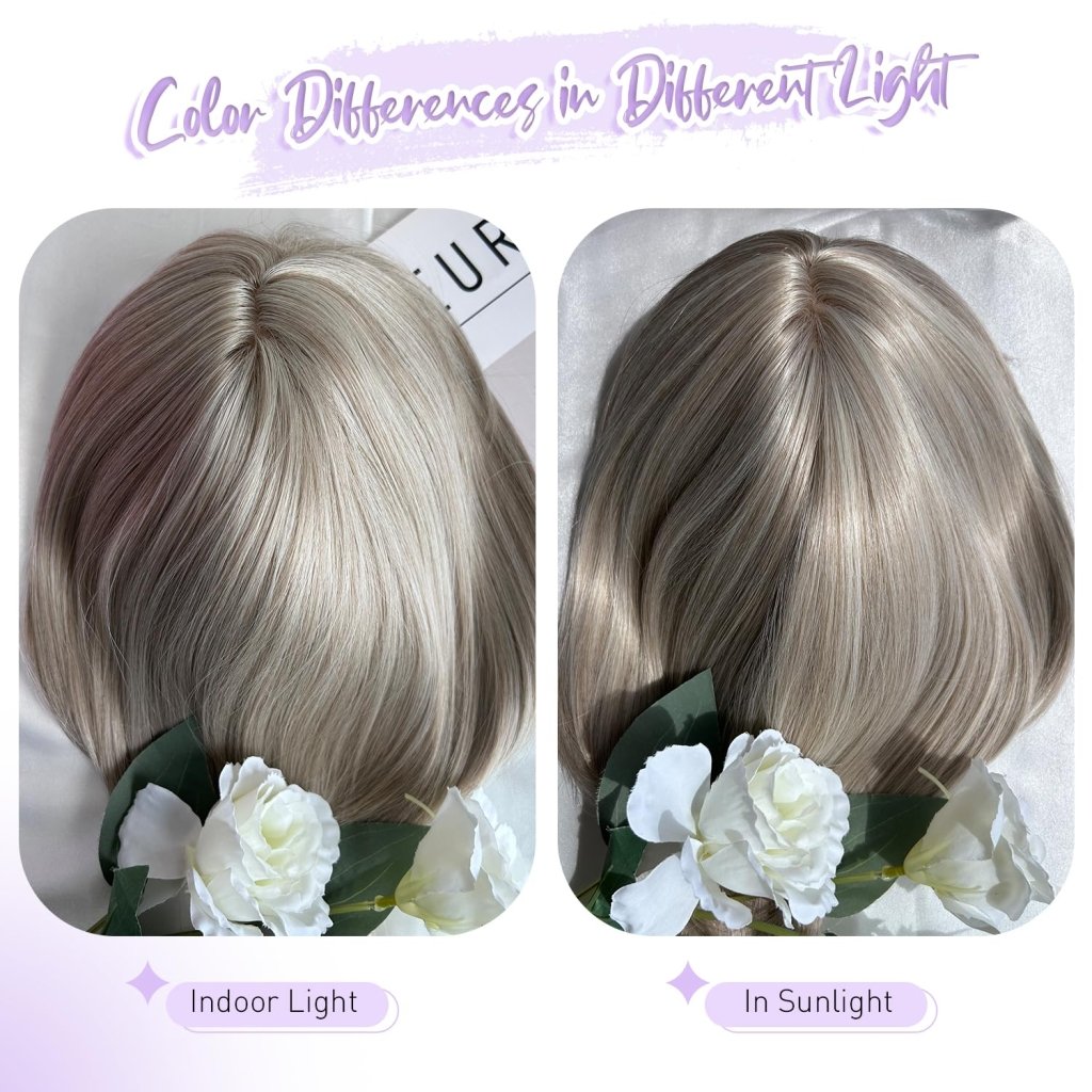 Wigs Hair Topper for Women Short Bob Hair Pieces for Women with Thinning Hair