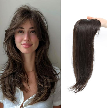 Hair Toppers for Women with Bang Hair Clip with Thinning Hair Wigs Hair Piece